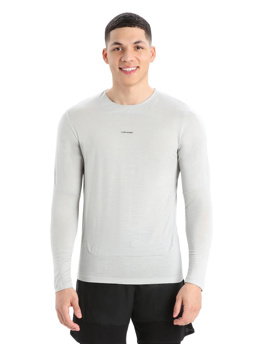 Ether Icebreaker ZoneKnit™ Merino T-Shirt Men\'s Long Sleeve | AU 1233TCEV